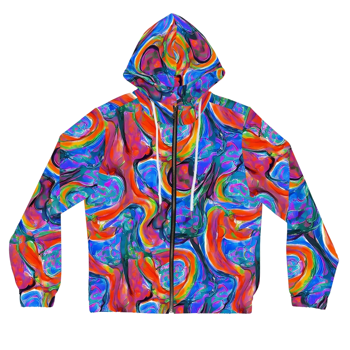 Liquid Spectrum on Women's Full-Zip Hoodie — Front
