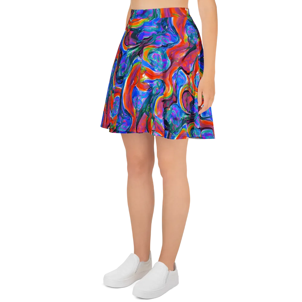 Liquid Spectrum on Skater Skirt — Left