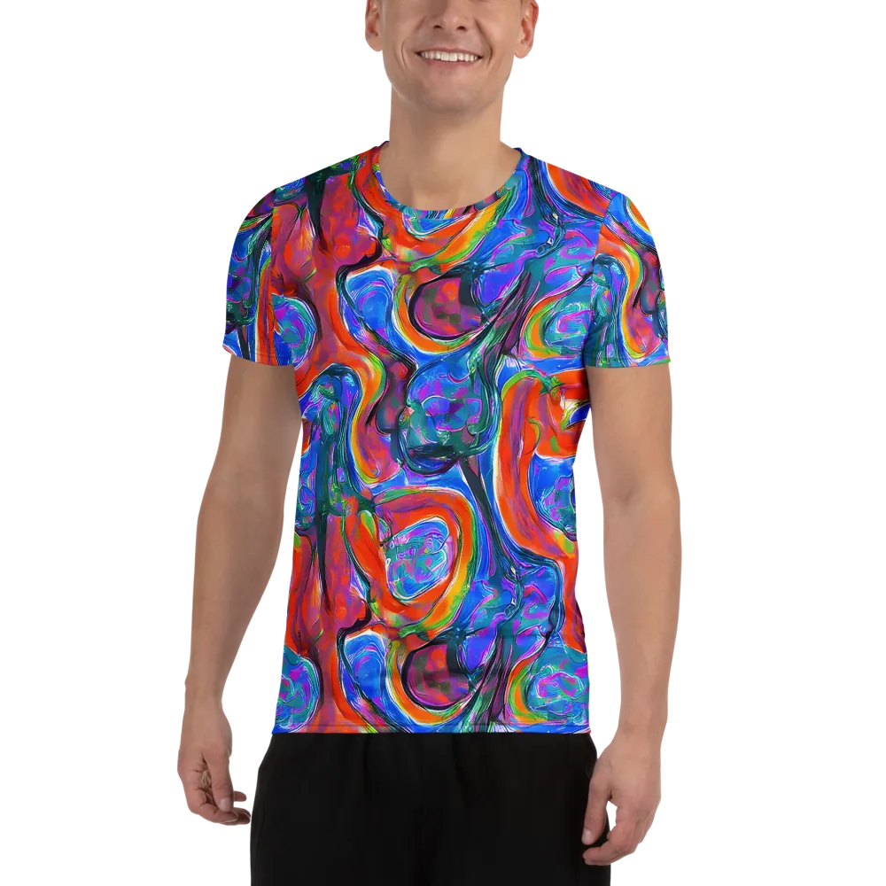 Liquid Spectrum on Men's Athletic T-Shirt — Front