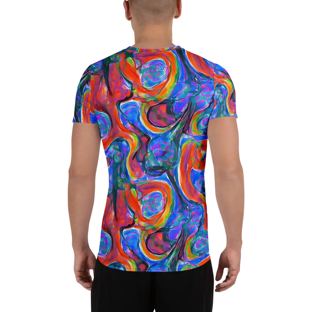 Liquid Spectrum on Men's Athletic T-Shirt — Back