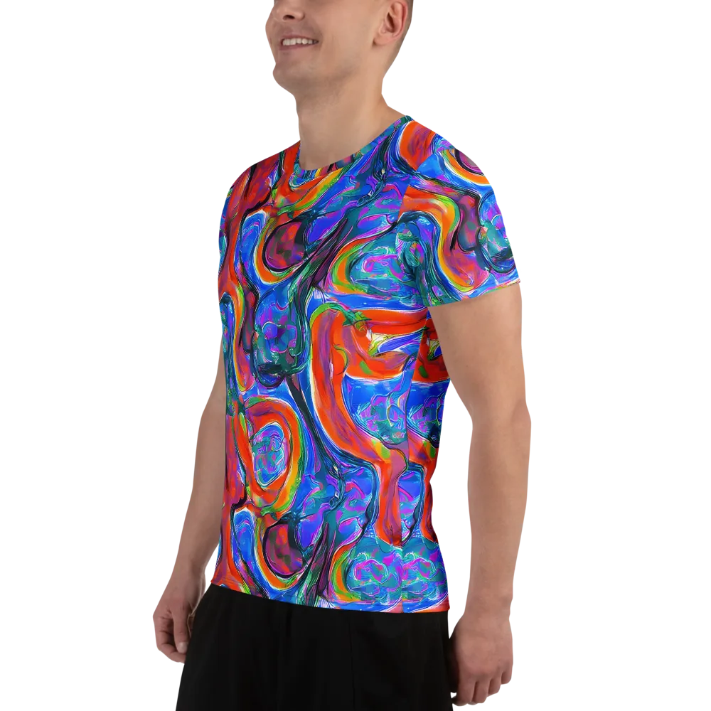 Liquid Spectrum on Men's Athletic T-Shirt — Left