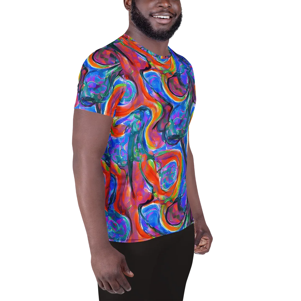 Liquid Spectrum on Men's Athletic T-Shirt — Right