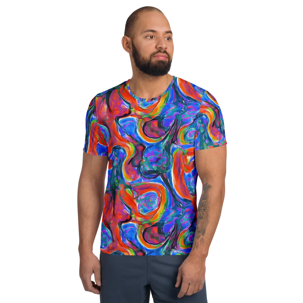 Liquid Spectrum on Men's Athletic T-Shirt — Front