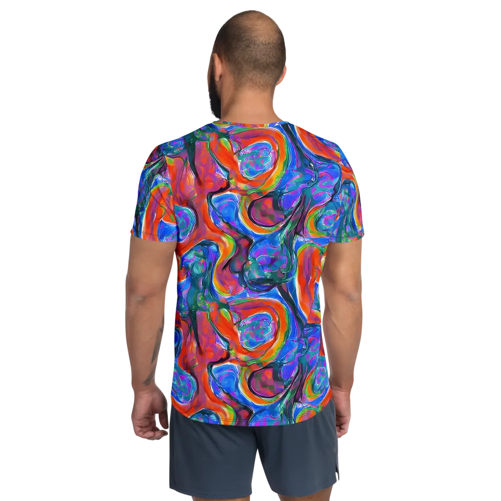 Liquid Spectrum on Men's Athletic T-Shirt — Back