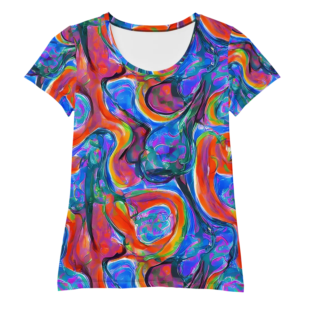 Liquid Spectrum on Women's Athletic T-Shirt — Front