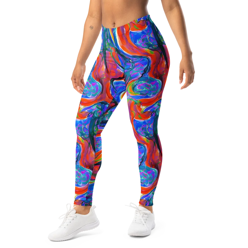 Liquid Spectrum on Leggings — Left Front