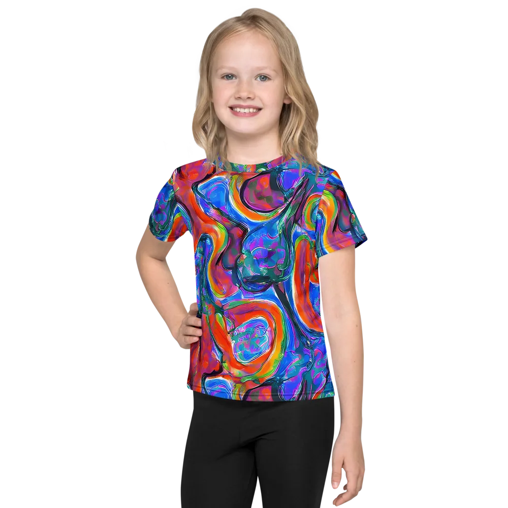 Liquid Spectrum on Kids Crew Neck T-Shirt — Front