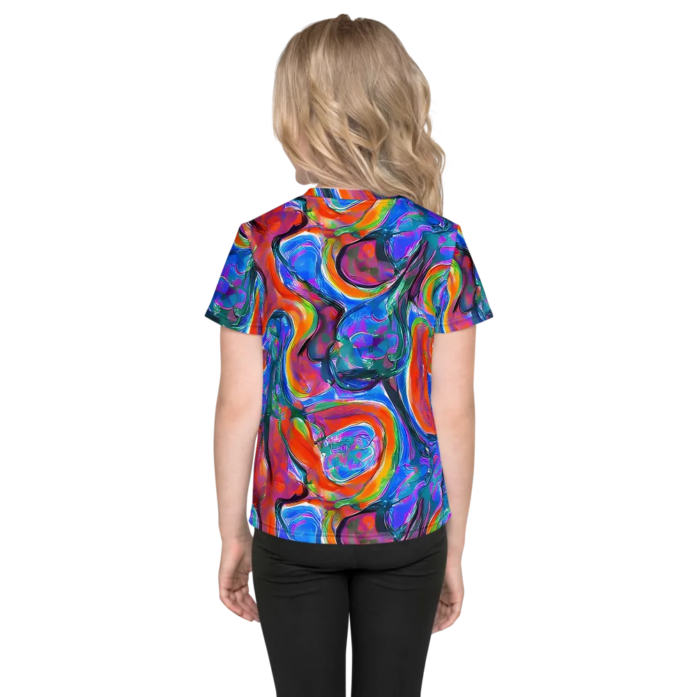 Liquid Spectrum on Kids Crew Neck T-Shirt — Back