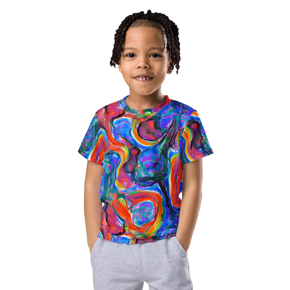 Liquid Spectrum on Kids Crew Neck T-Shirt — Front