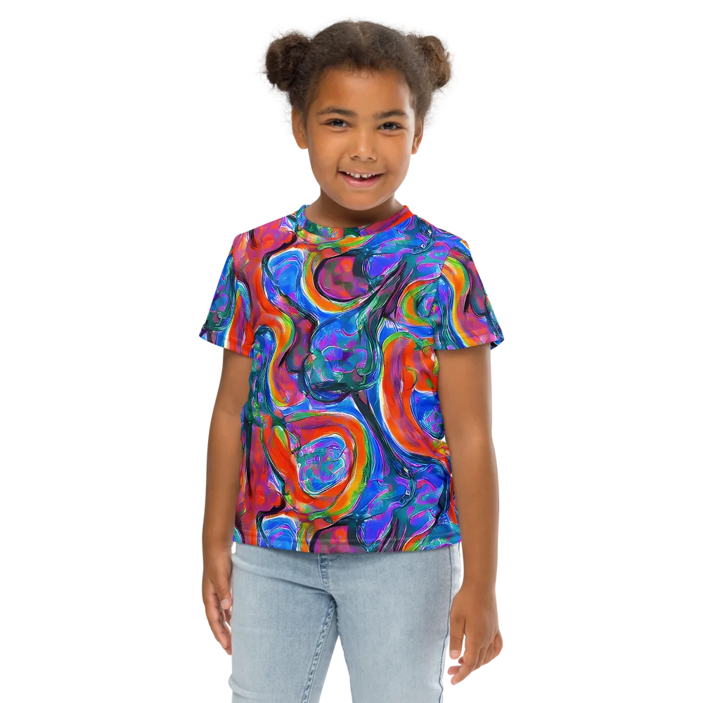 Liquid Spectrum on Kids Crew Neck T-Shirt — Front