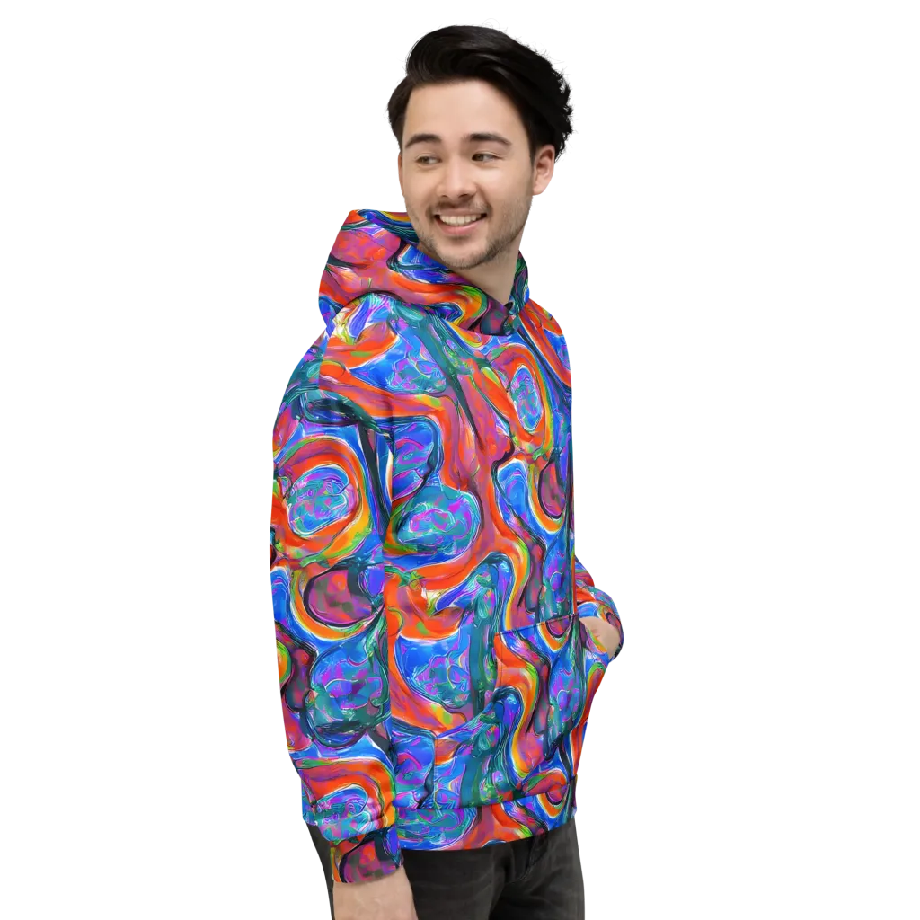 Liquid Spectrum on Hoodie — Right