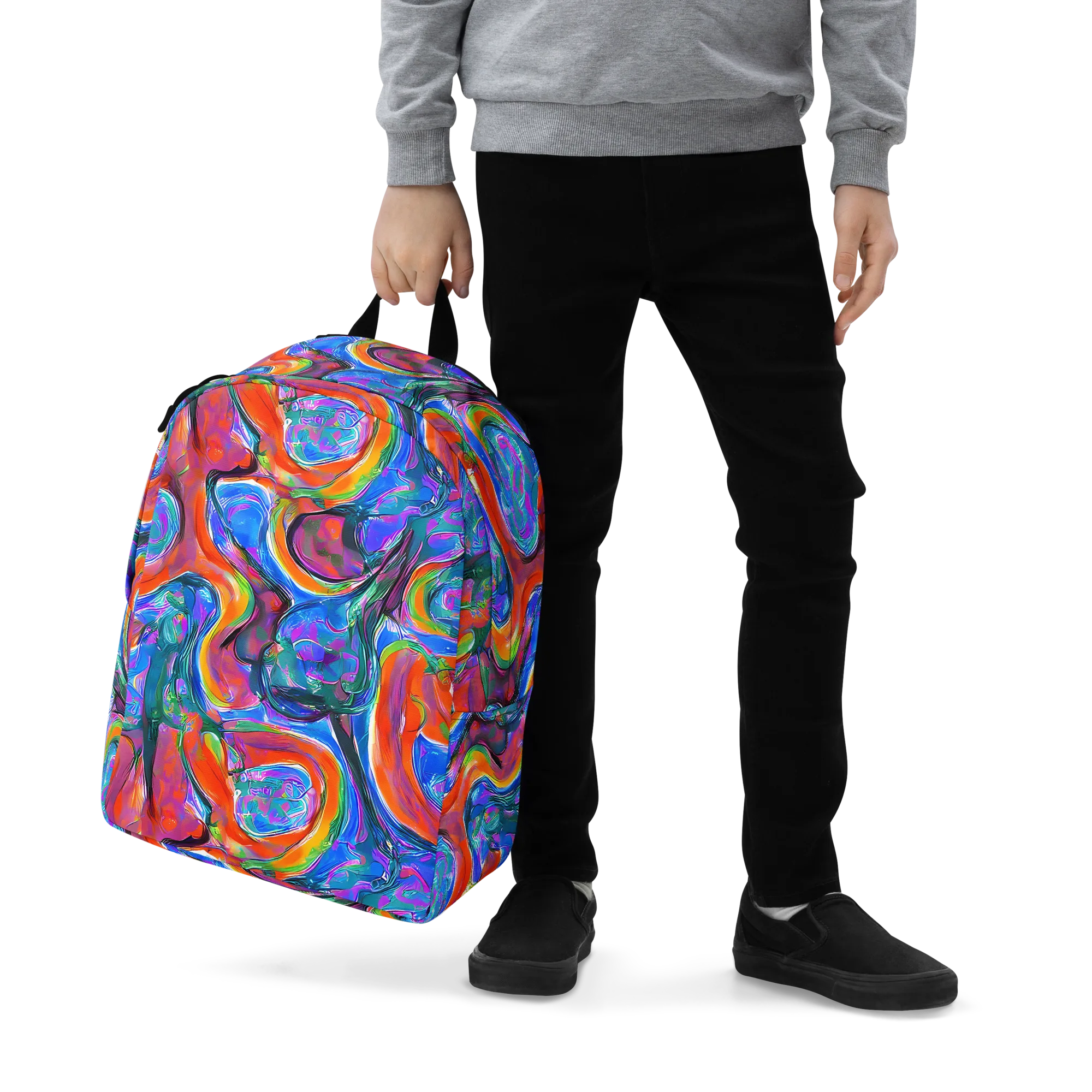 Liquid Spectrum on Minimalist Backpack — Zoomed-in