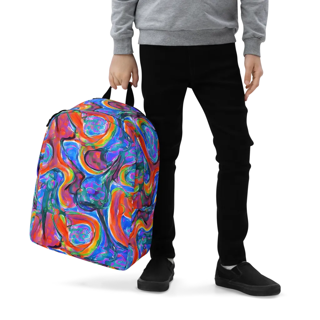 Liquid Spectrum on Minimalist Backpack — Zoomed-in