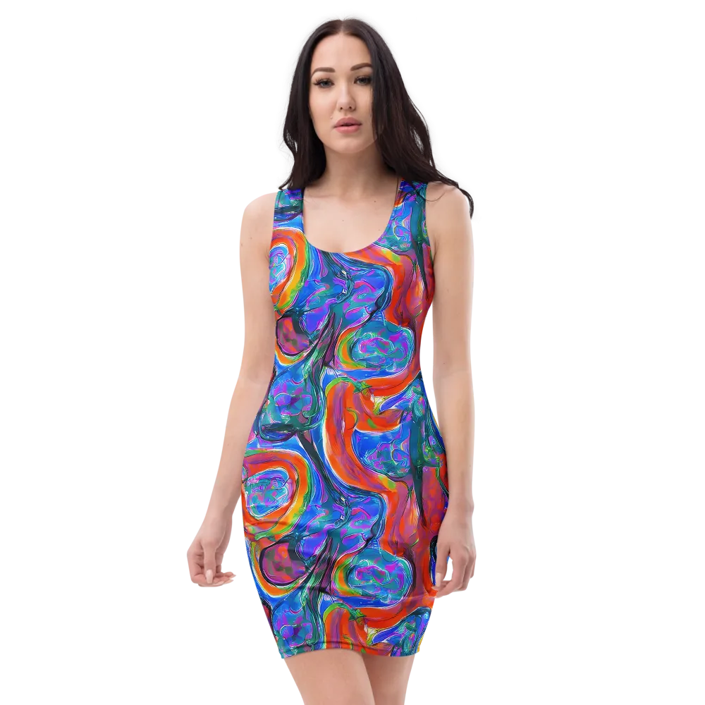 Liquid Spectrum on Bodycon Dress — Front