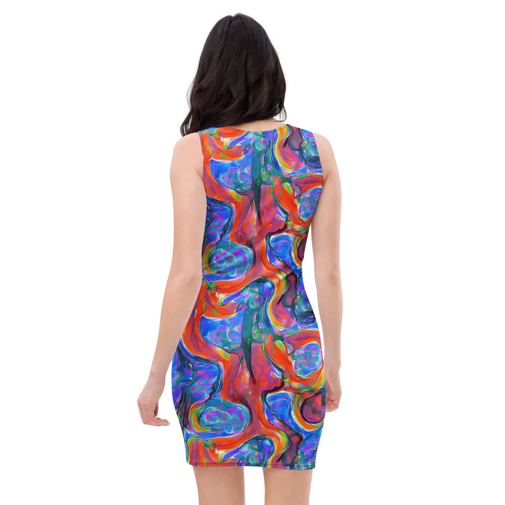 Liquid Spectrum on Bodycon Dress — Back