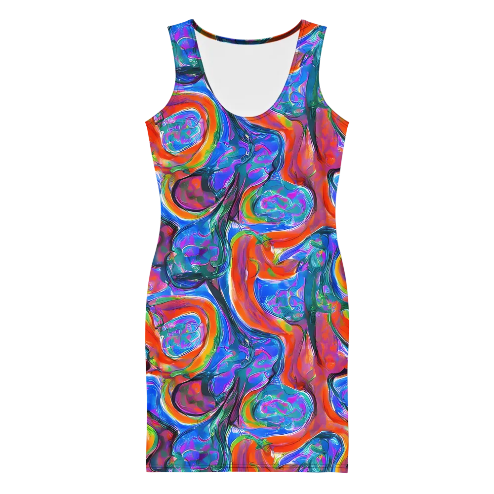 Liquid Spectrum on Bodycon Dress — Front