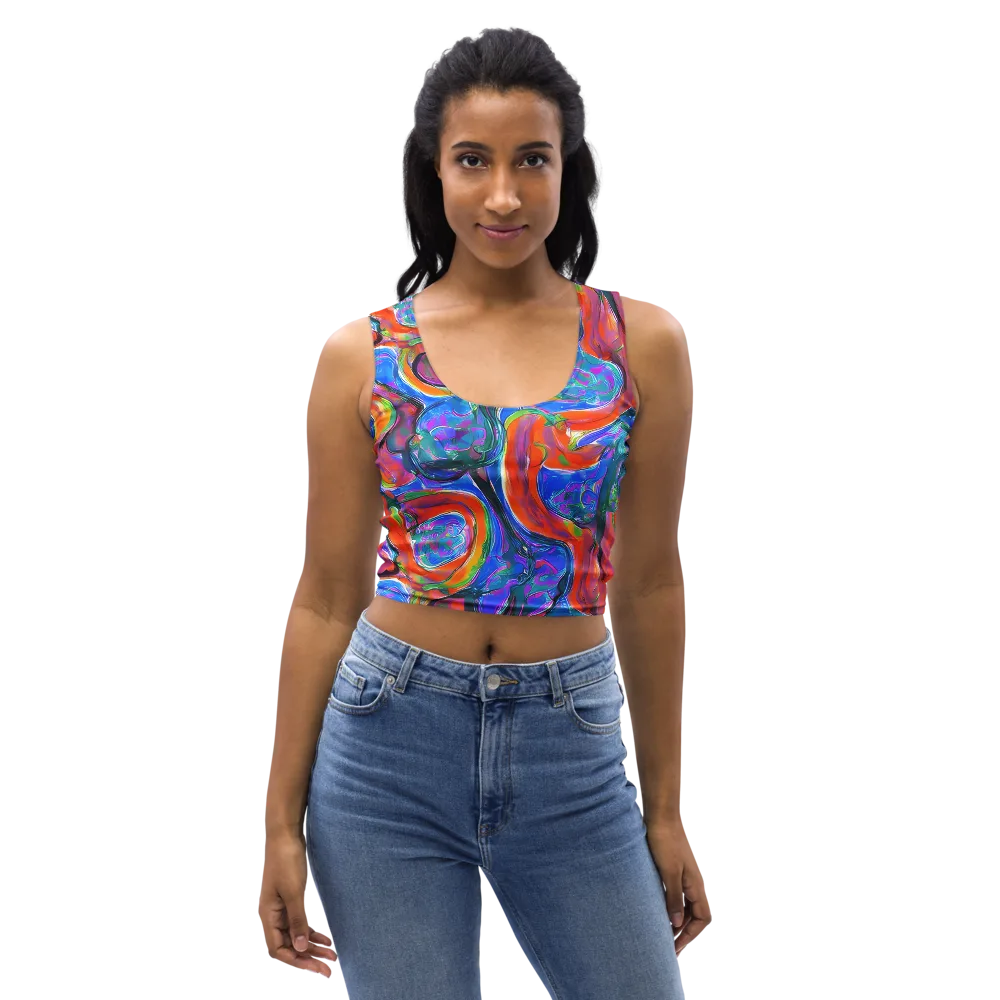 Liquid Spectrum on Crop Top — Front