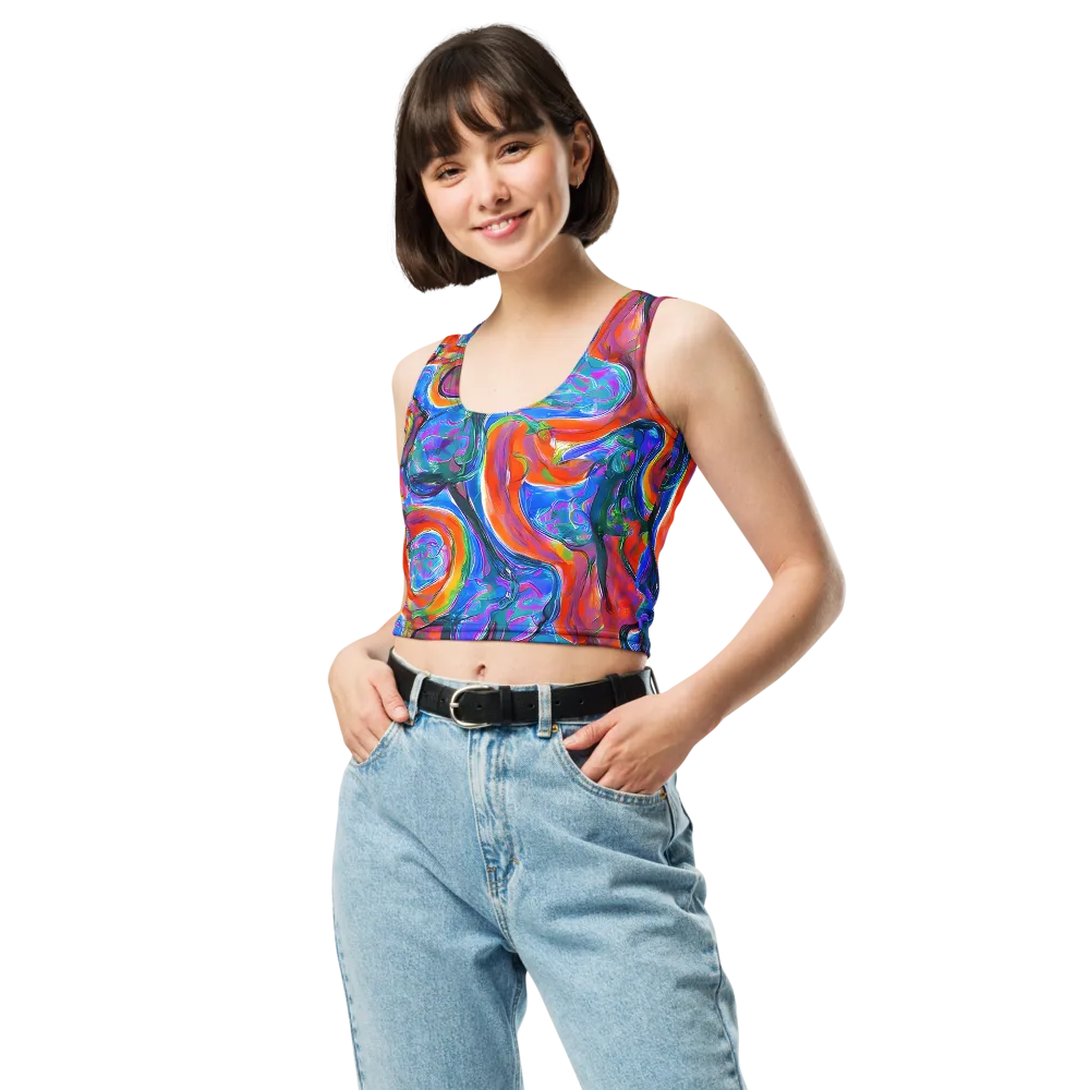 Liquid Spectrum on Crop Top — Front