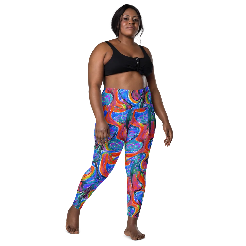 Liquid Spectrum on Leggings with Pockets — Front