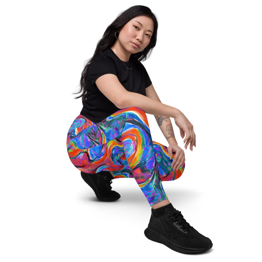 Liquid Spectrum on Leggings with Pockets — Right Front