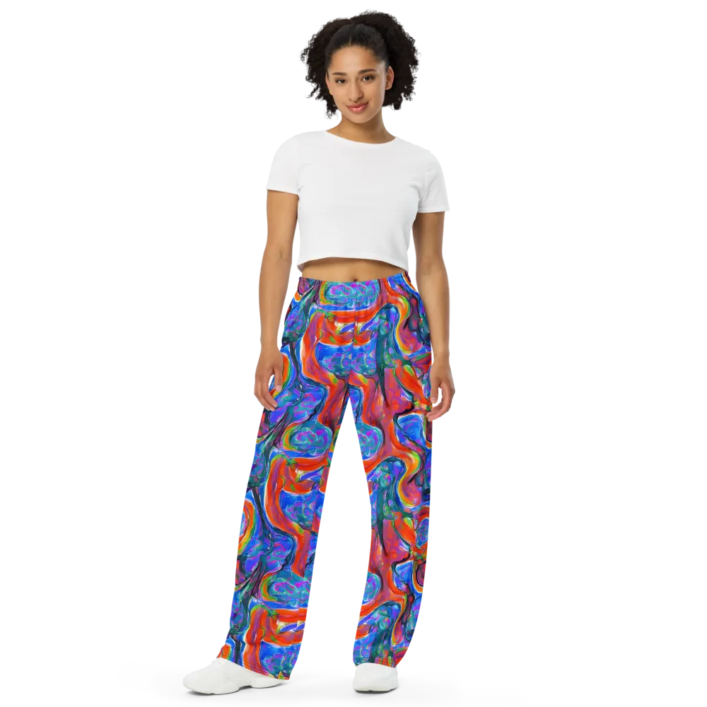 Liquid Spectrum on Wide-Leg Pants — Front