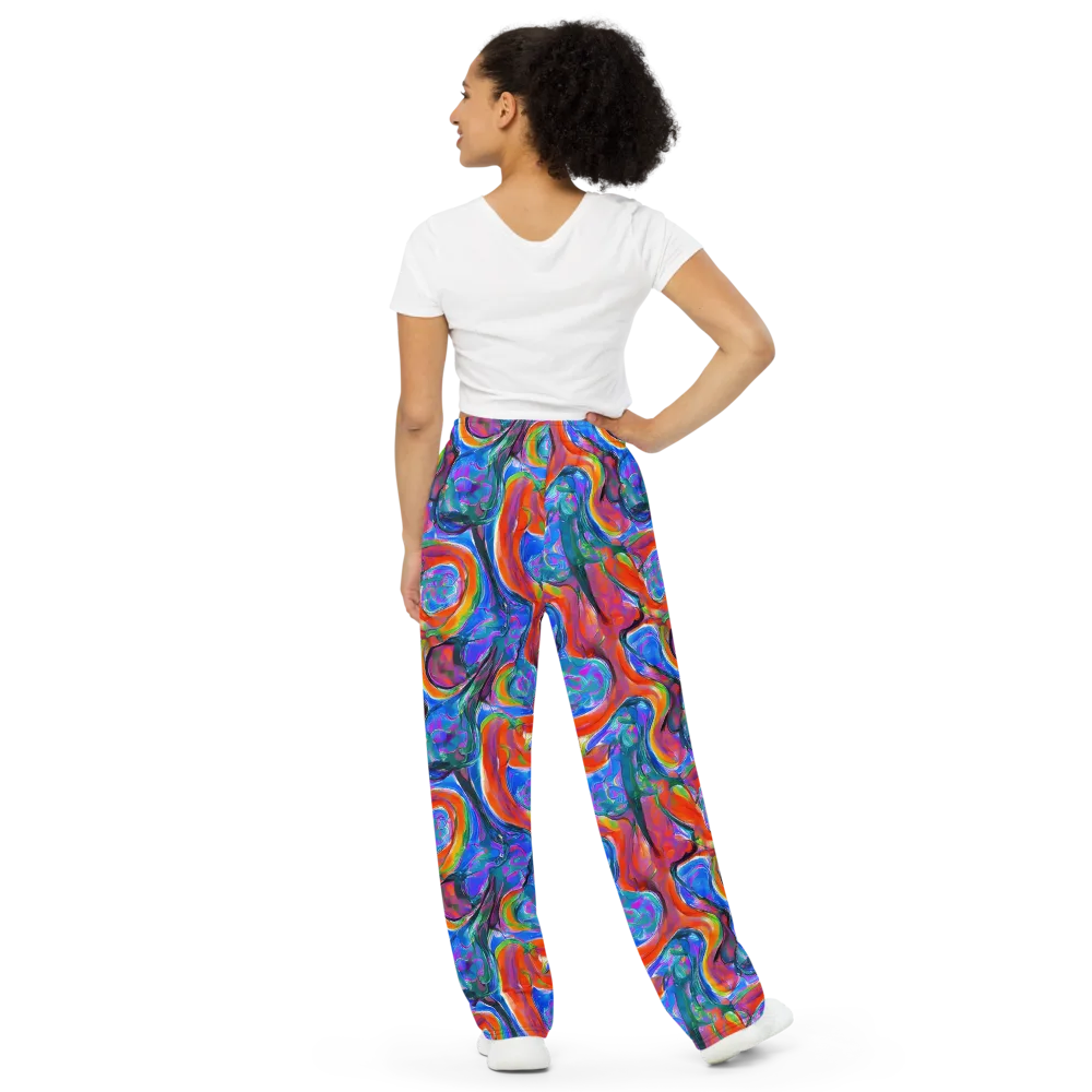 Liquid Spectrum on Wide-Leg Pants — Back