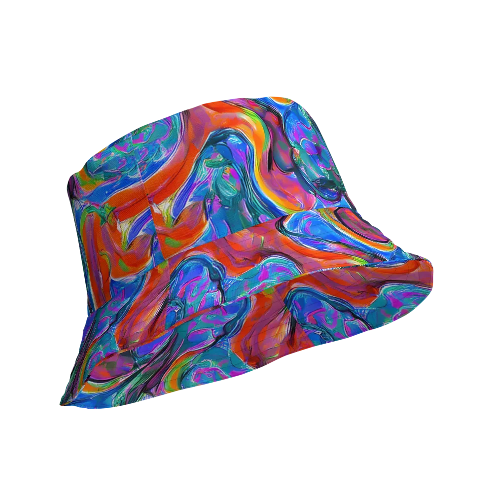 Liquid Spectrum on Reversible Bucket Hat — Product details Outside