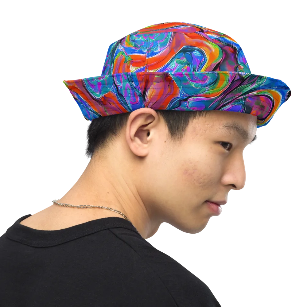 Liquid Spectrum on Reversible Bucket Hat — Right Outside