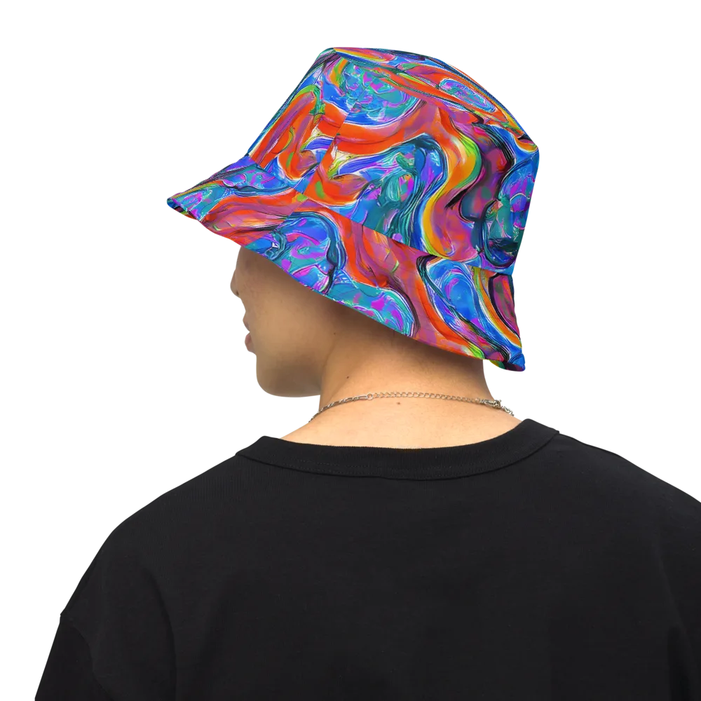 Liquid Spectrum on Reversible Bucket Hat — Back Inside