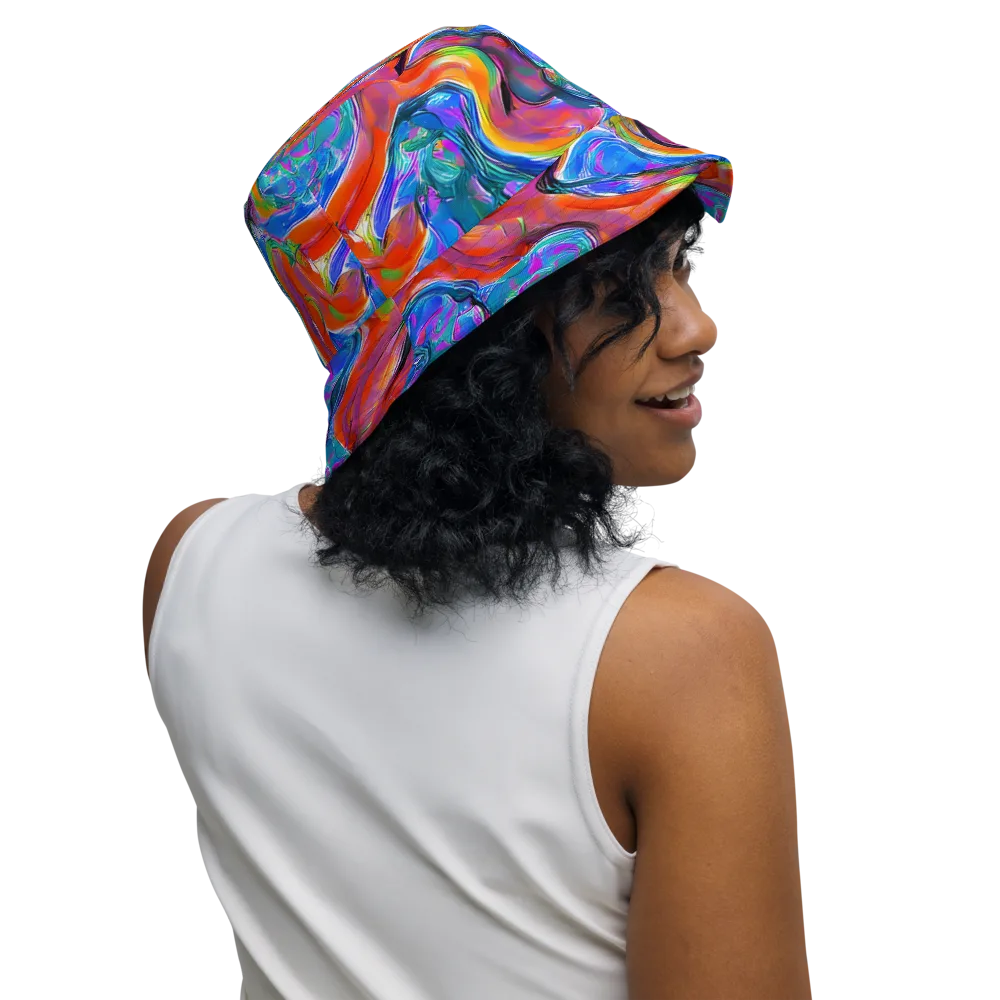 Liquid Spectrum on Reversible Bucket Hat — Right Outside