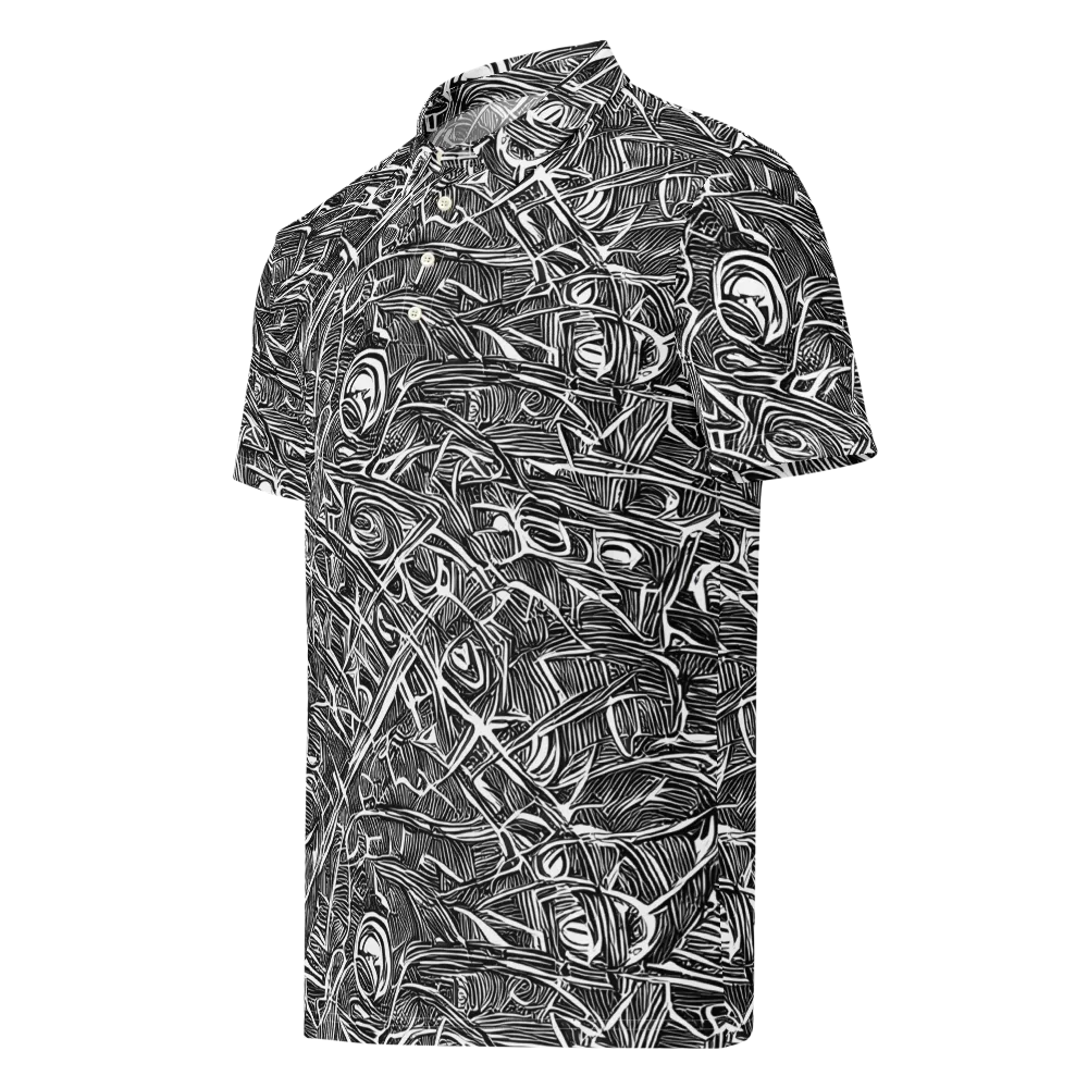 Blackline Rapture on Men's Slim Fit Polo Shirt — Left Front
