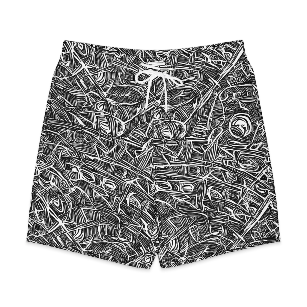 Blackline Rapture on Men's Board Shorts — Front