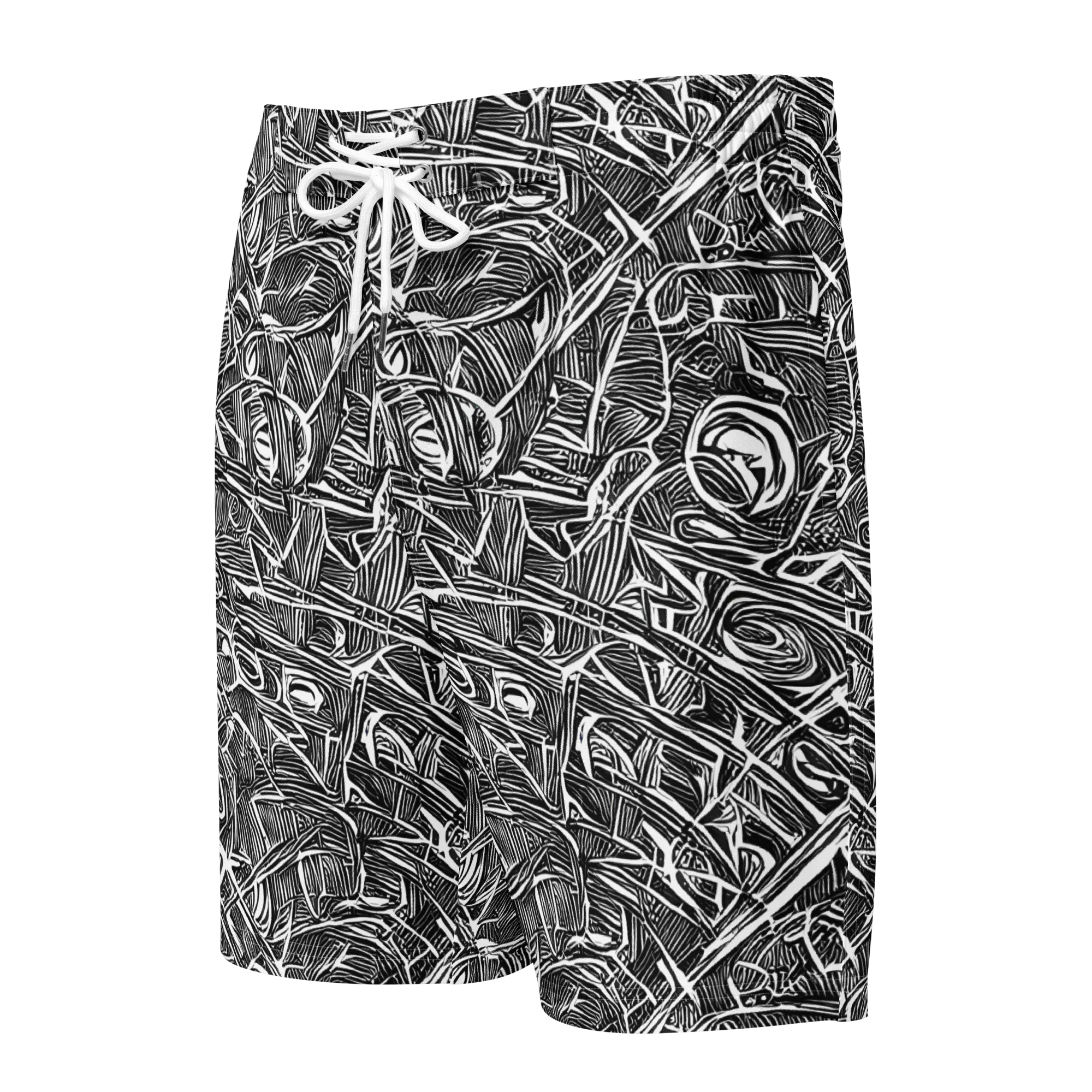 Blackline Rapture on Men's Board Shorts — Front