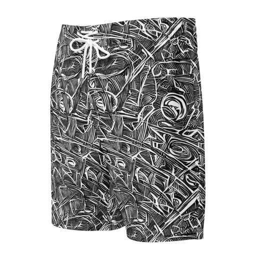 Blackline Rapture on a Men's Board Shorts