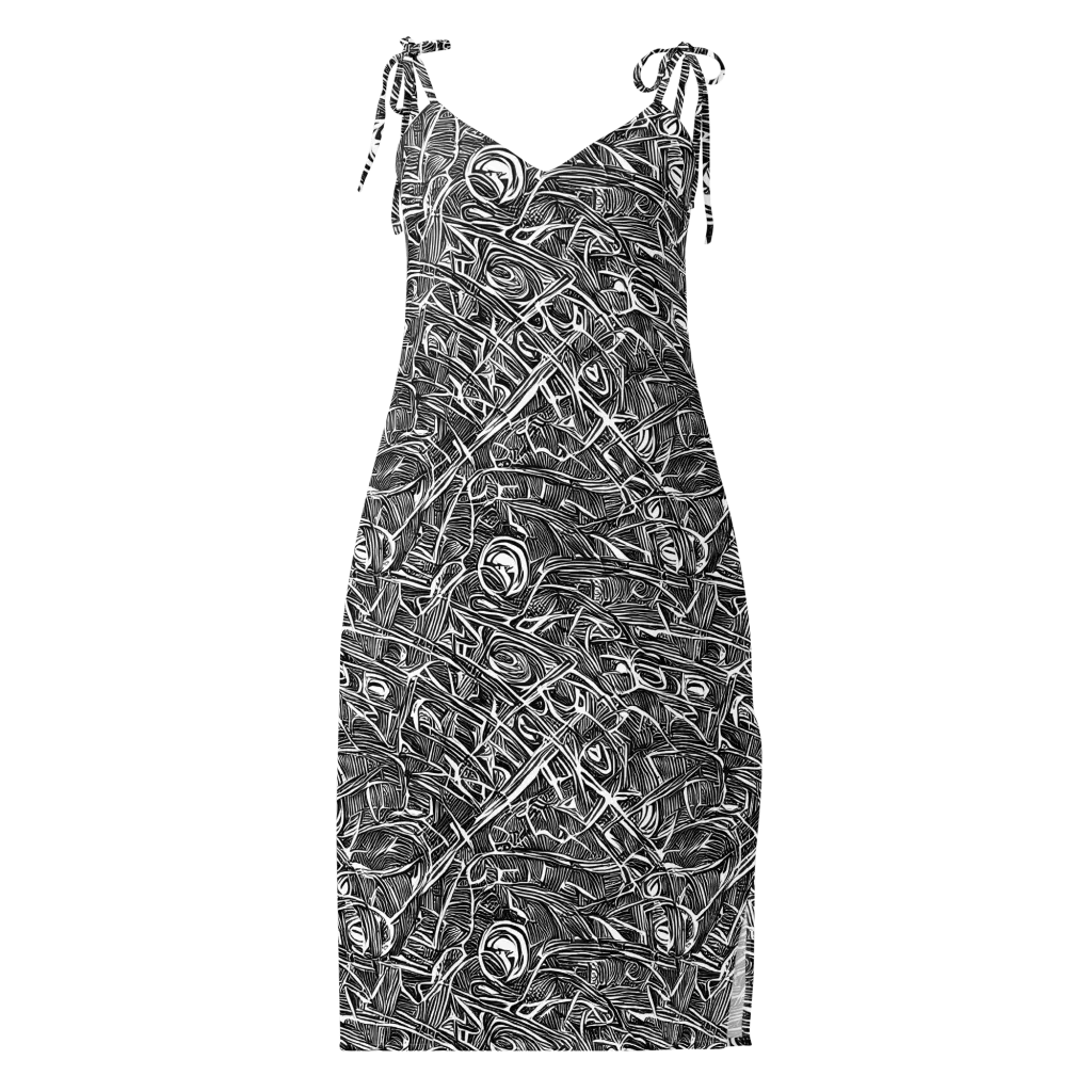 Blackline Rapture on Slip Dress — Front