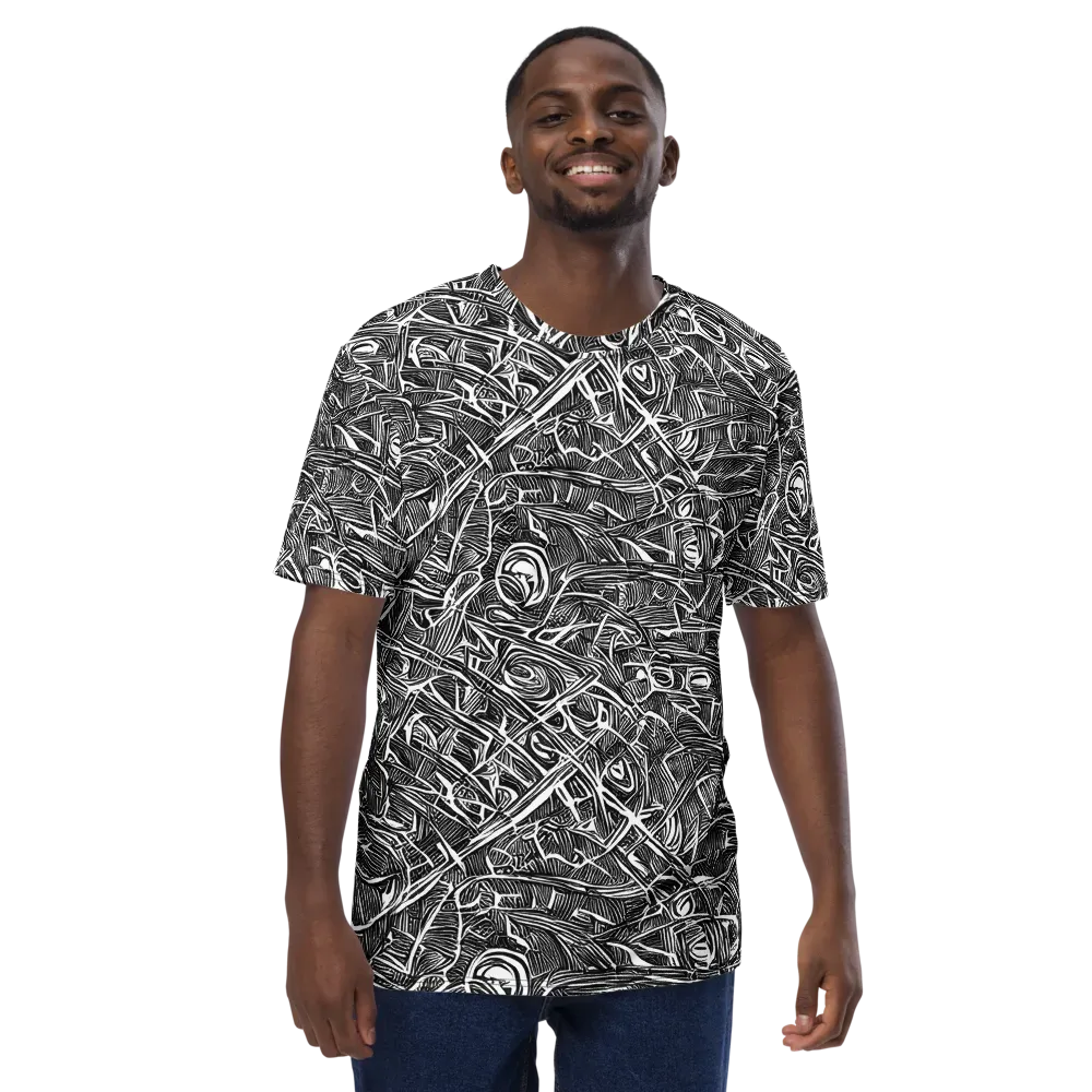 Blackline Rapture on Men's Crew Neck T-Shirt — Front