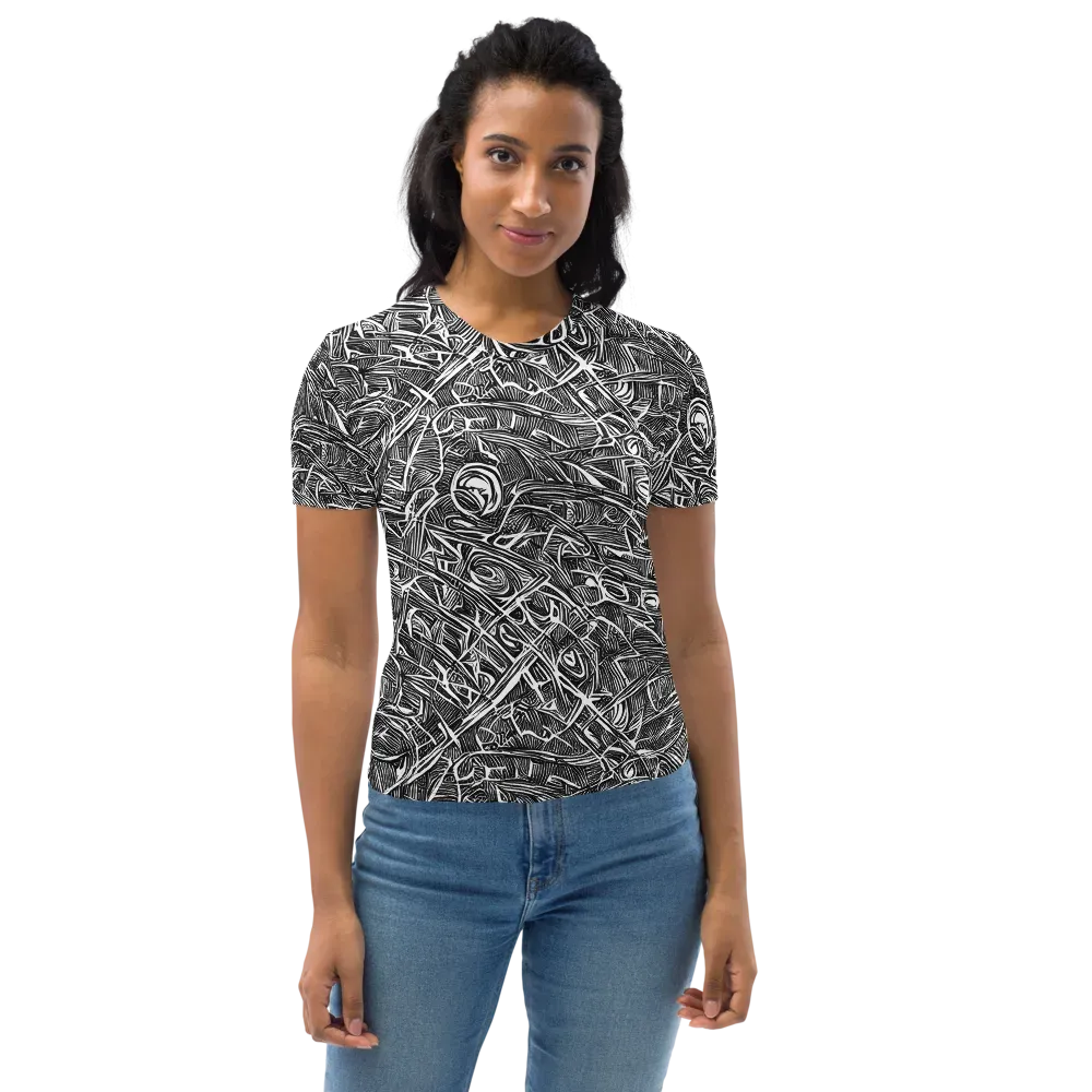 Blackline Rapture on Women's Crew Neck T-Shirt — Front