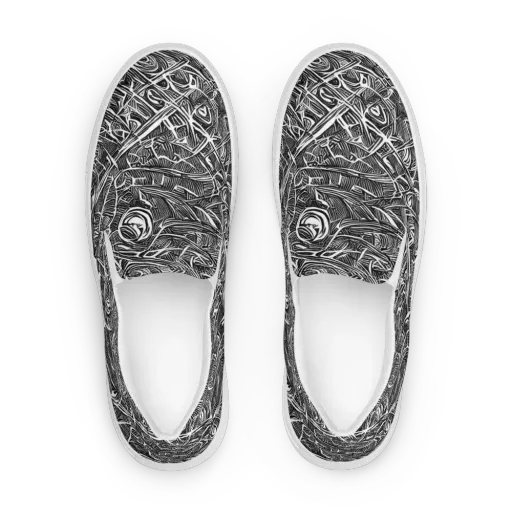 Blackline Rapture on a Women's Slip-On Canvas Shoes