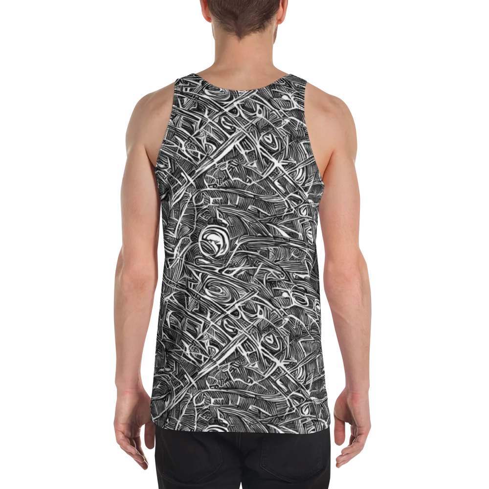Blackline Rapture on Men's Tank Top — Back