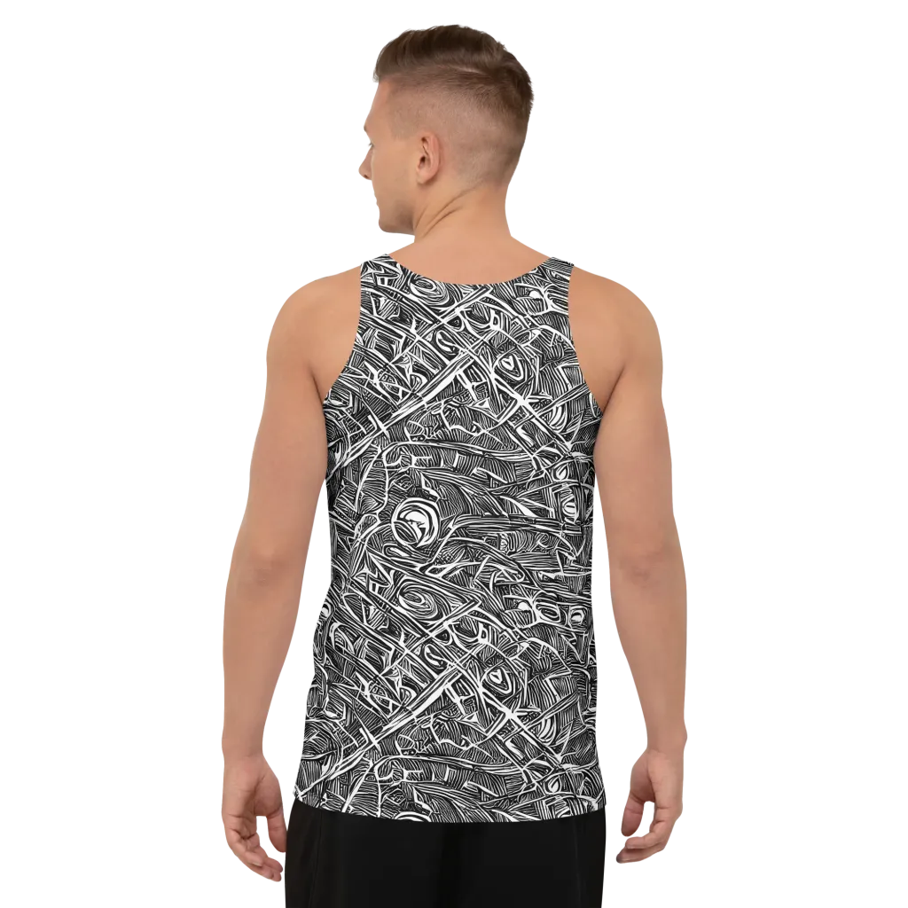 Blackline Rapture on Men's Tank Top — Back