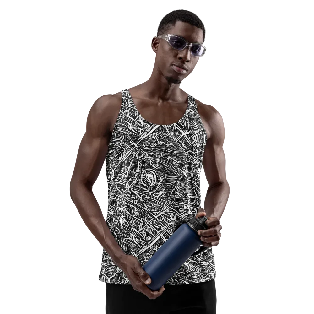 Blackline Rapture on Men's Tank Top — Front