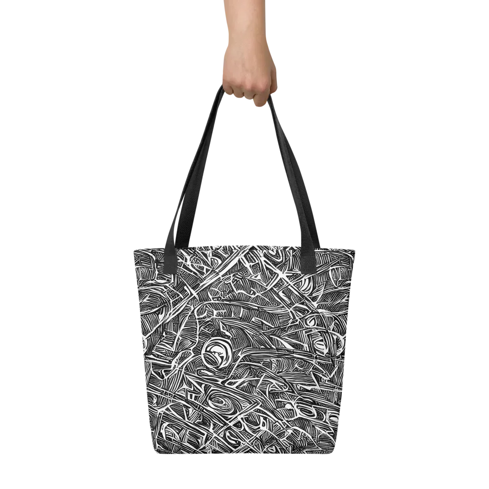 Blackline Rapture on Tote Bag — Front