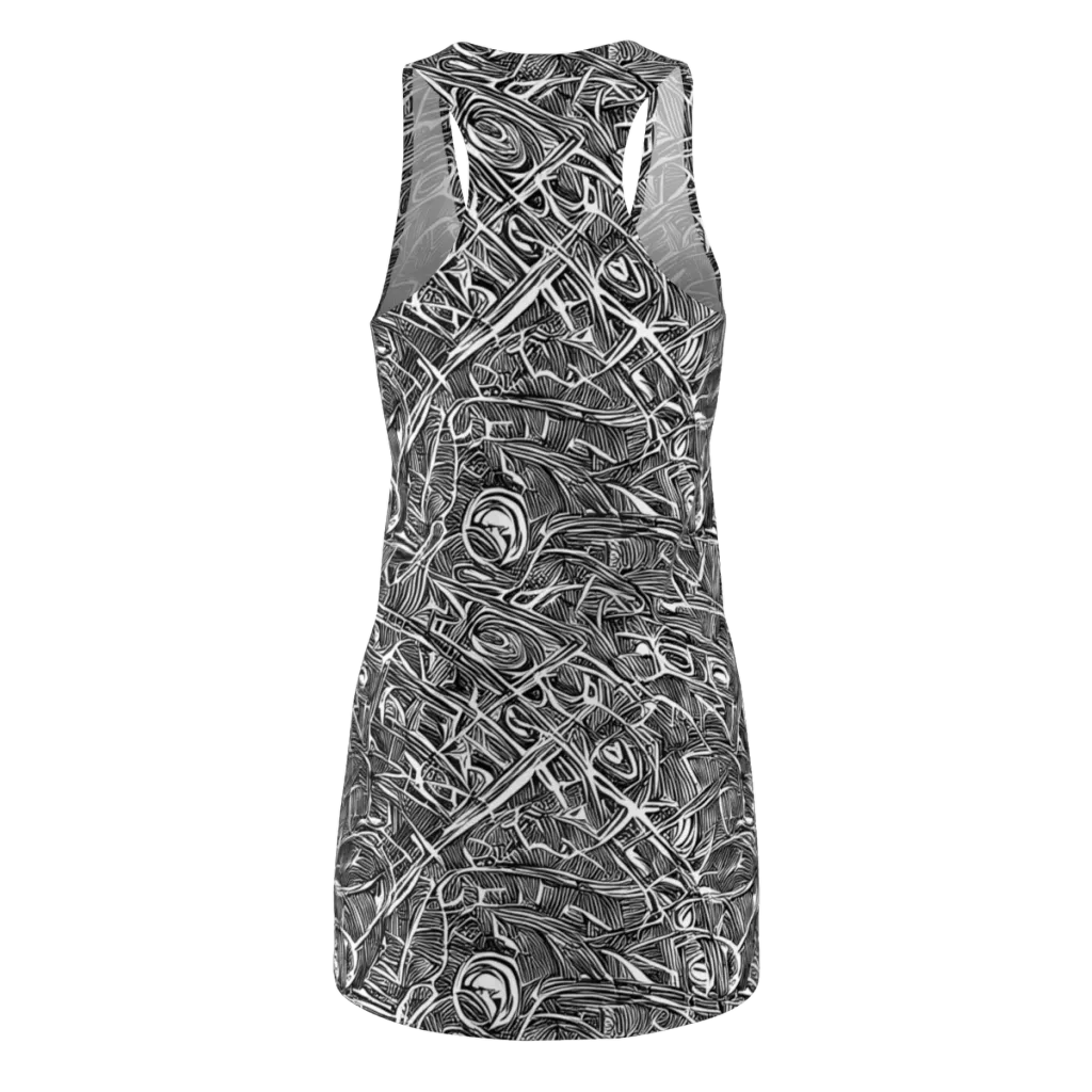 Blackline Rapture on Racerback Dress — Back
