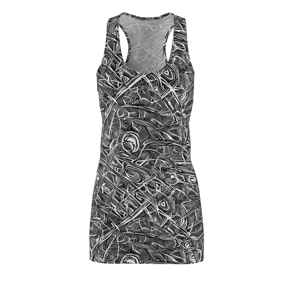Blackline Rapture on Racerback Dress — Front