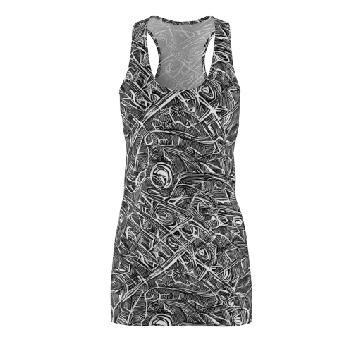 Blackline Rapture on a Racerback Dress