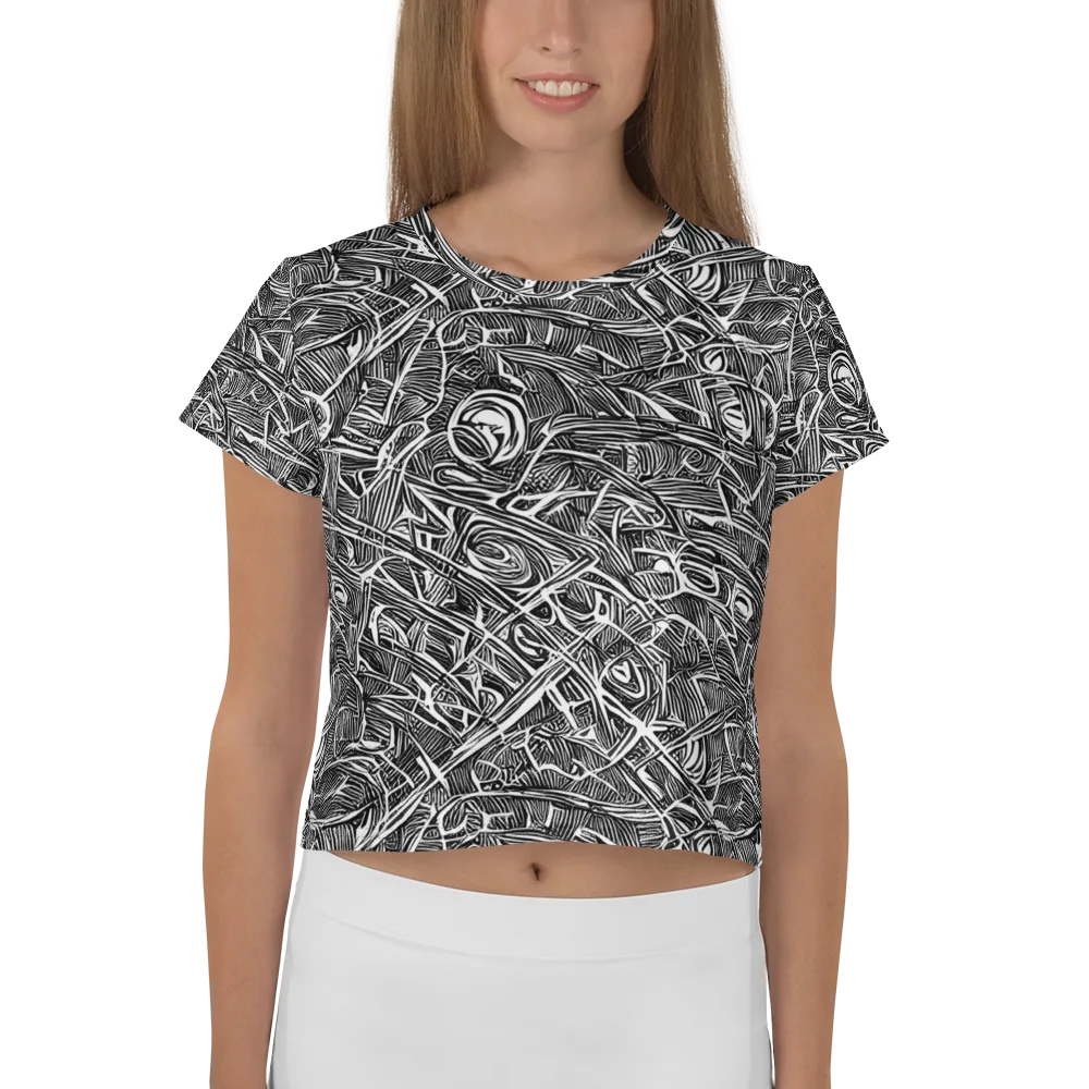 Blackline Rapture on Crop Tee — Front