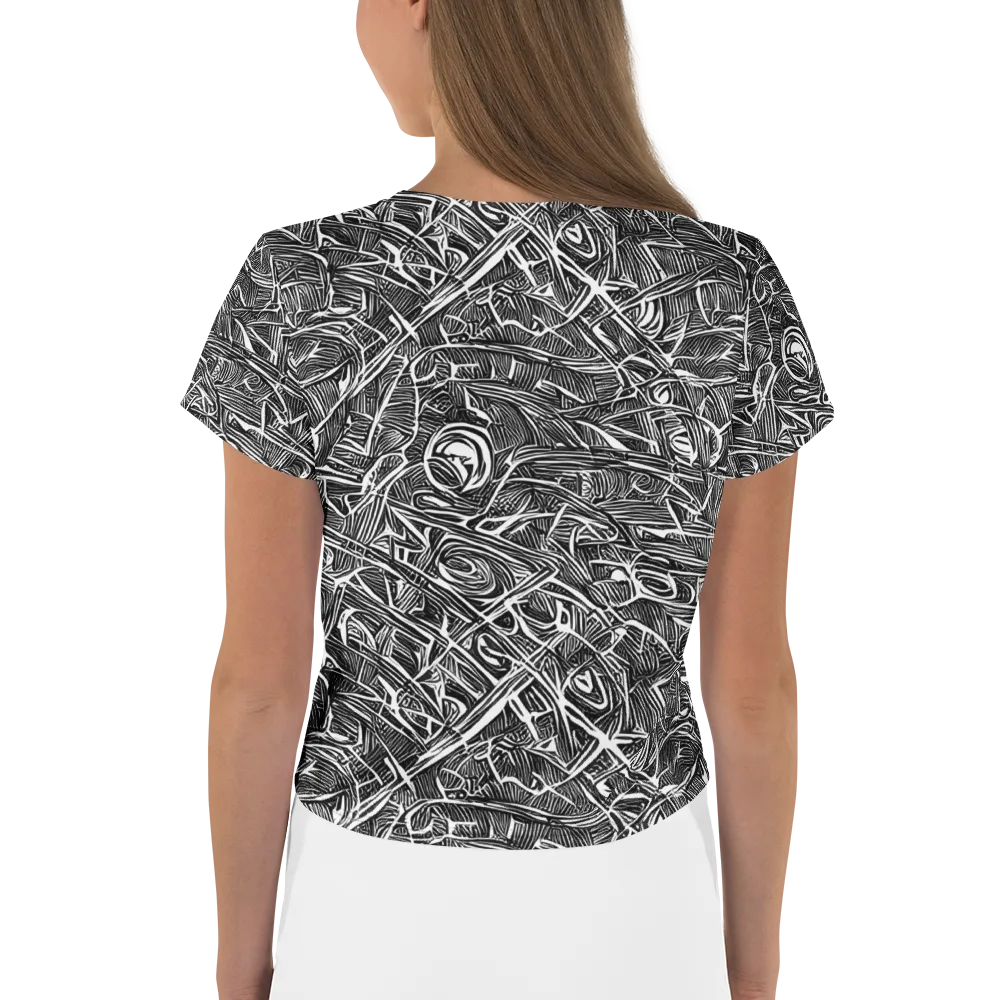 Blackline Rapture on Crop Tee — Back