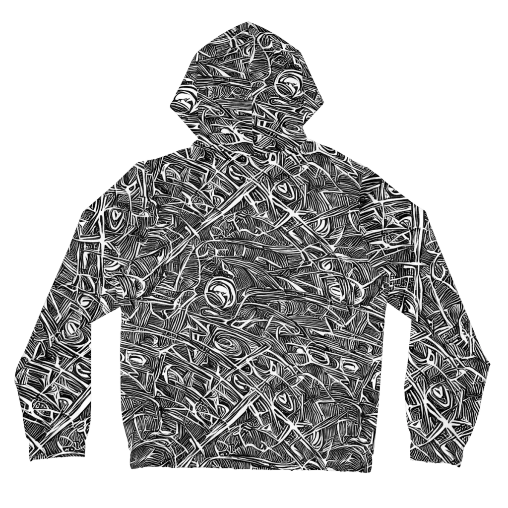 Blackline Rapture on Women's Full-Zip Hoodie — Back