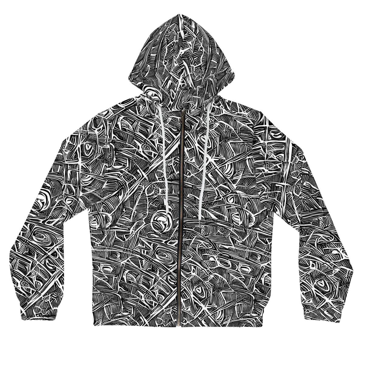 Blackline Rapture on Women's Full-Zip Hoodie — Front