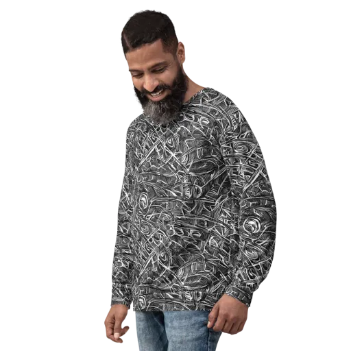 Blackline Rapture on a Sweatshirt
